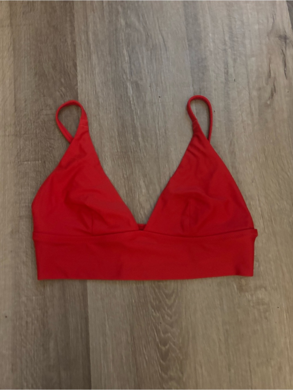 Aerie red bikini top